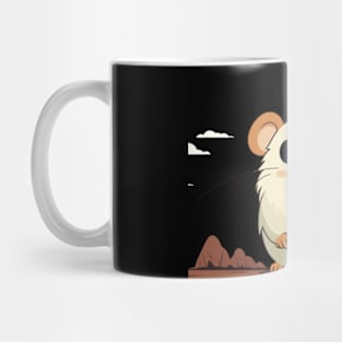 Scared Hamster Meme, funny tshirt Mug